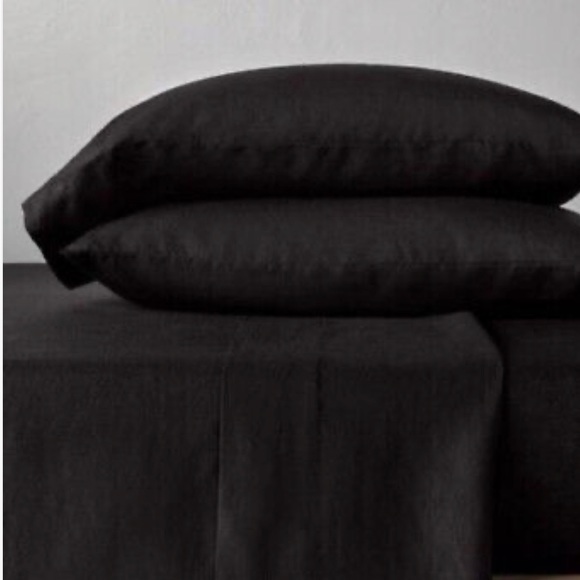 Casaluna Bedding Nwt Casaluna Washed Black Queen Sheet Set 0 Linen